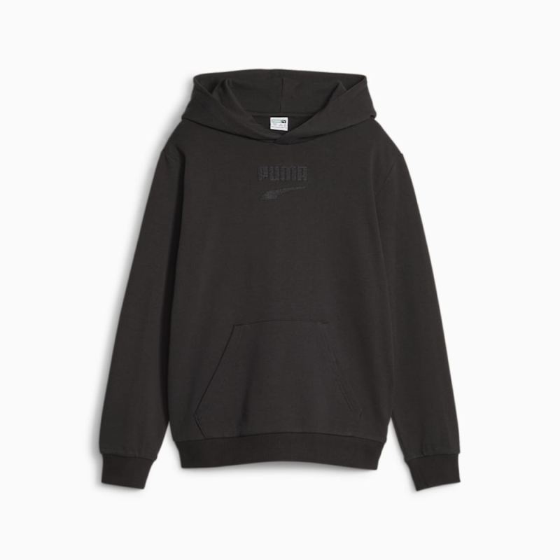 Puma | Boys Downtown Logo Hoodie - Black