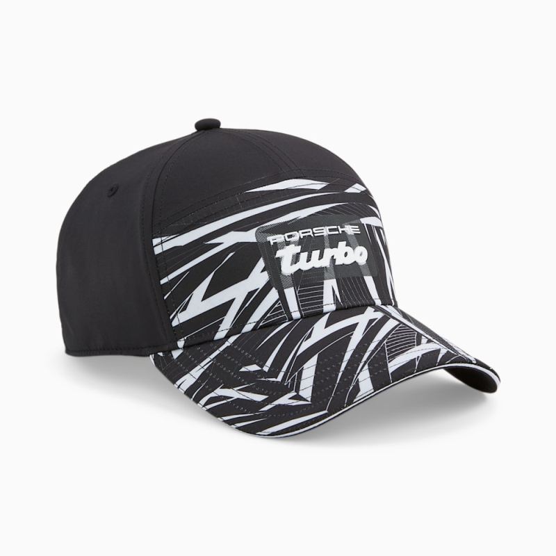 Puma | Women's Porsche Legacy Camo Cap - Black-AOP