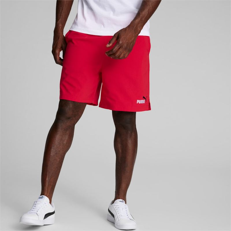 Puma | Men's Essentials Woven Shorts - For All Time Red