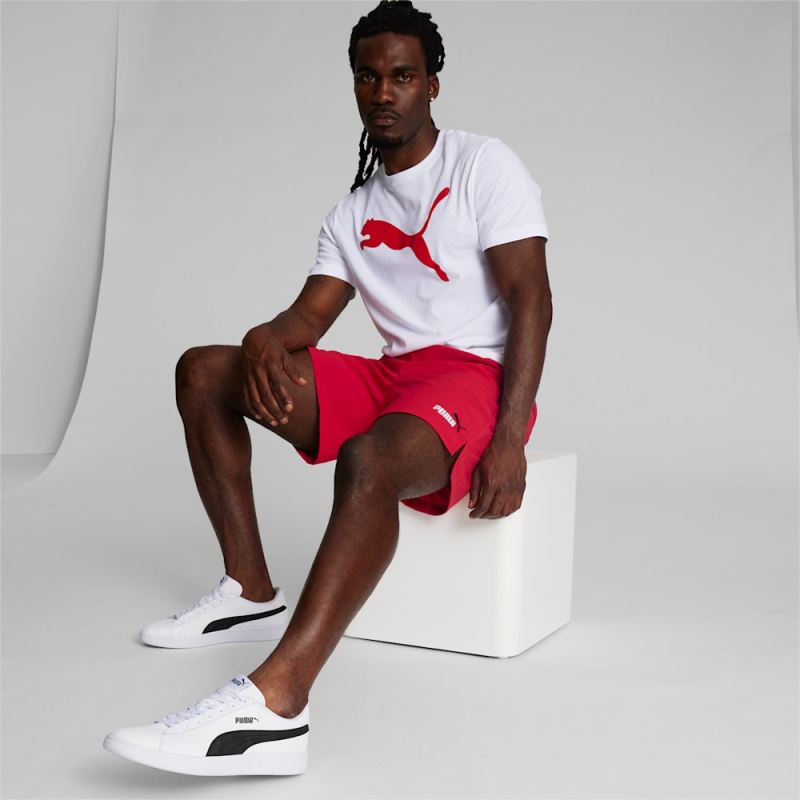 Puma | Men's Essentials Woven Shorts - For All Time Red