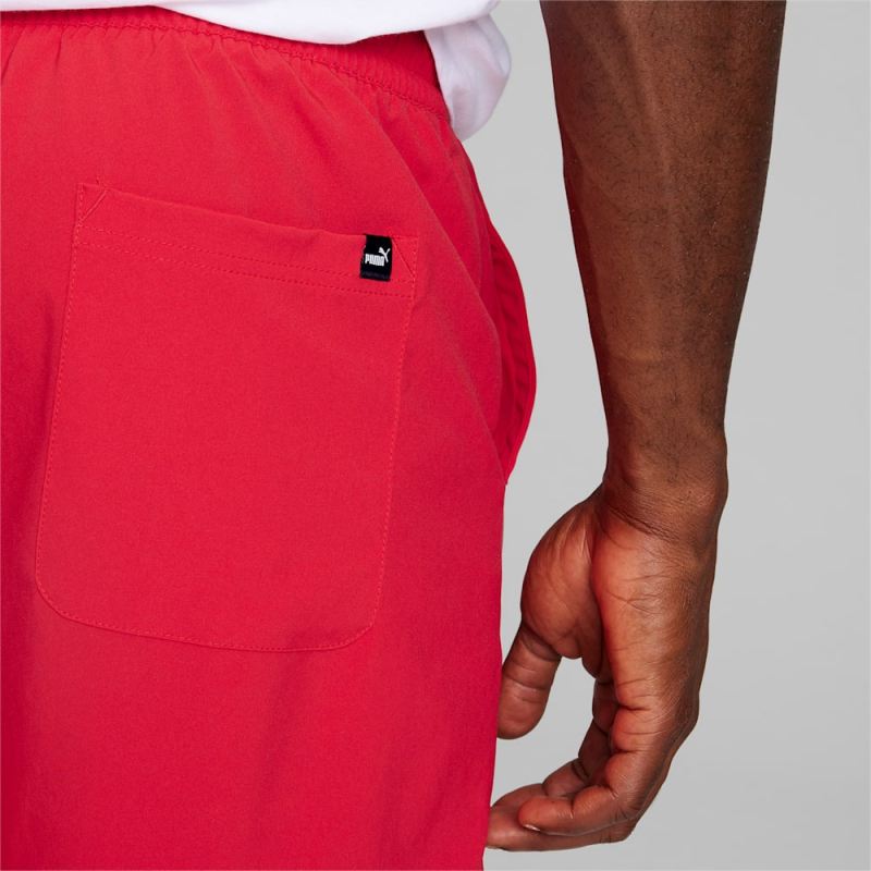 Puma | Men's Essentials Woven Shorts - For All Time Red