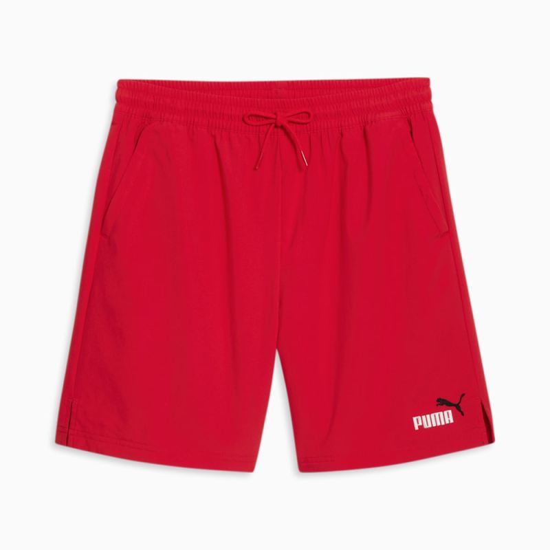 Puma | Men's Essentials Woven Shorts - For All Time Red