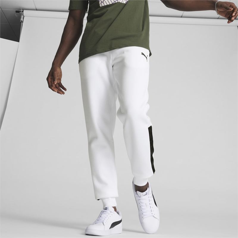 Puma | Men's Embossed Sweatpants - White