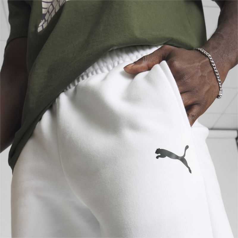 Puma | Men's Embossed Sweatpants - White