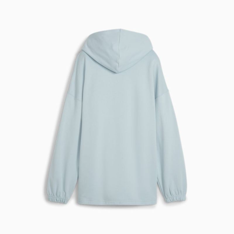 Puma | Women's DARE TO Oversized Hoodie - Turquoise Surf