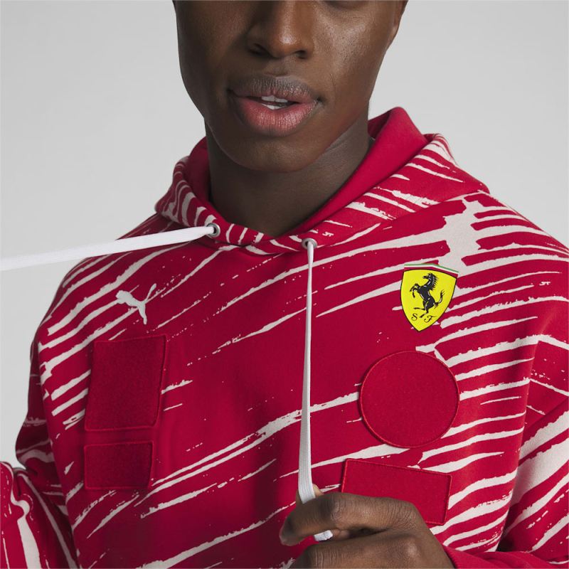 Puma | Men's SCUDERIA FERRARI x JOSHUA VIDES Hoodie - Rosso Corsa