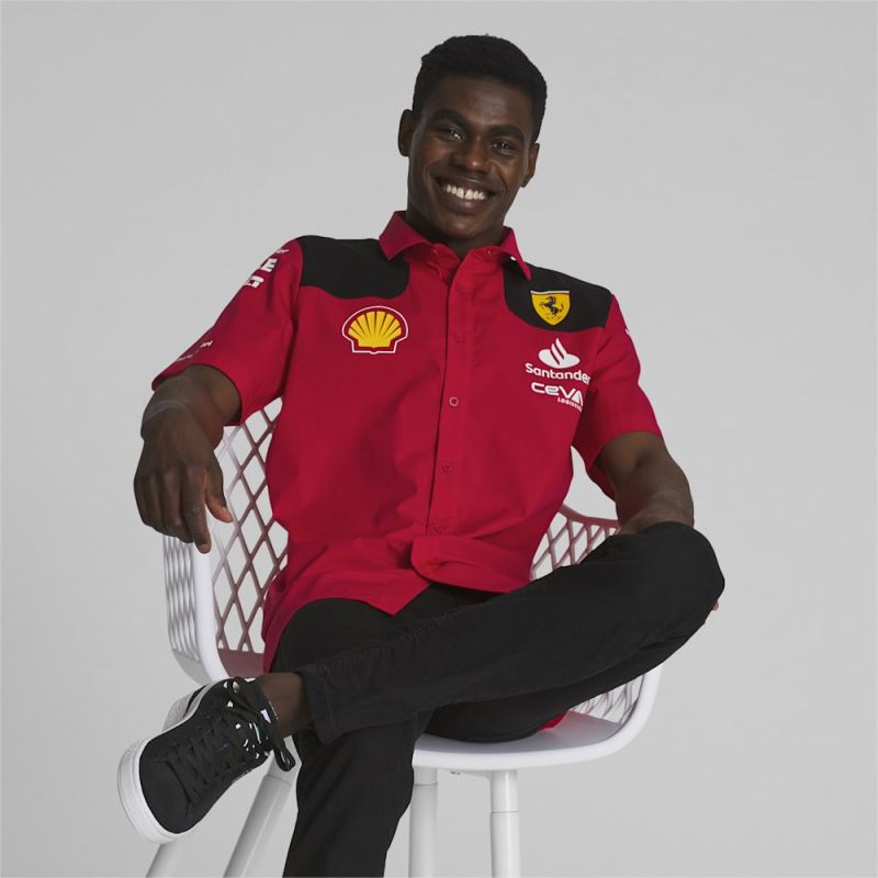 Puma | Men's Scuderia Ferrari Shirt - Rosso Corsa