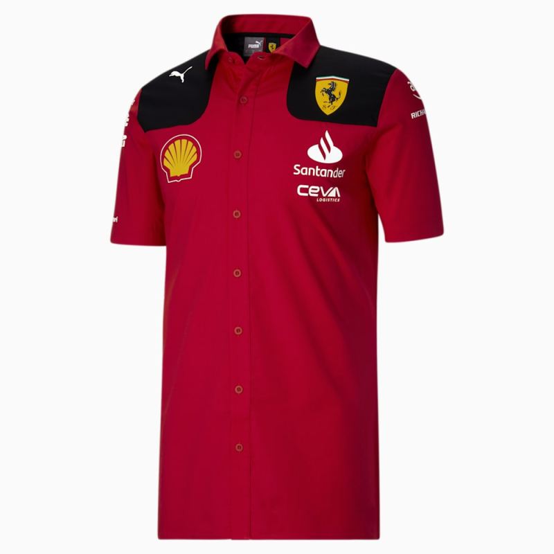 Puma | Men's Scuderia Ferrari Shirt - Rosso Corsa