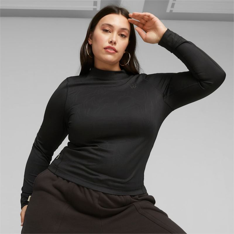 Puma | Women's INFUSE Long Sleeve Tee - Black