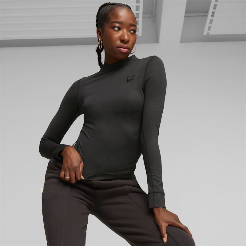 Puma | Women's INFUSE Long Sleeve Tee - Black