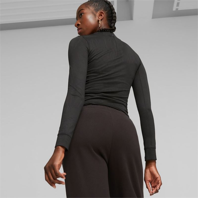 Puma | Women's INFUSE Long Sleeve Tee - Black