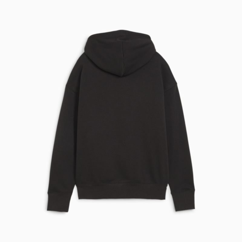 Puma | Women's CLASSICS Shiny Logo Hoodie - Black