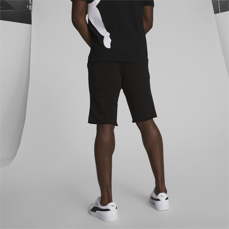 Puma | Men's Essentials+ 12" Shorts - Cotton Black-White