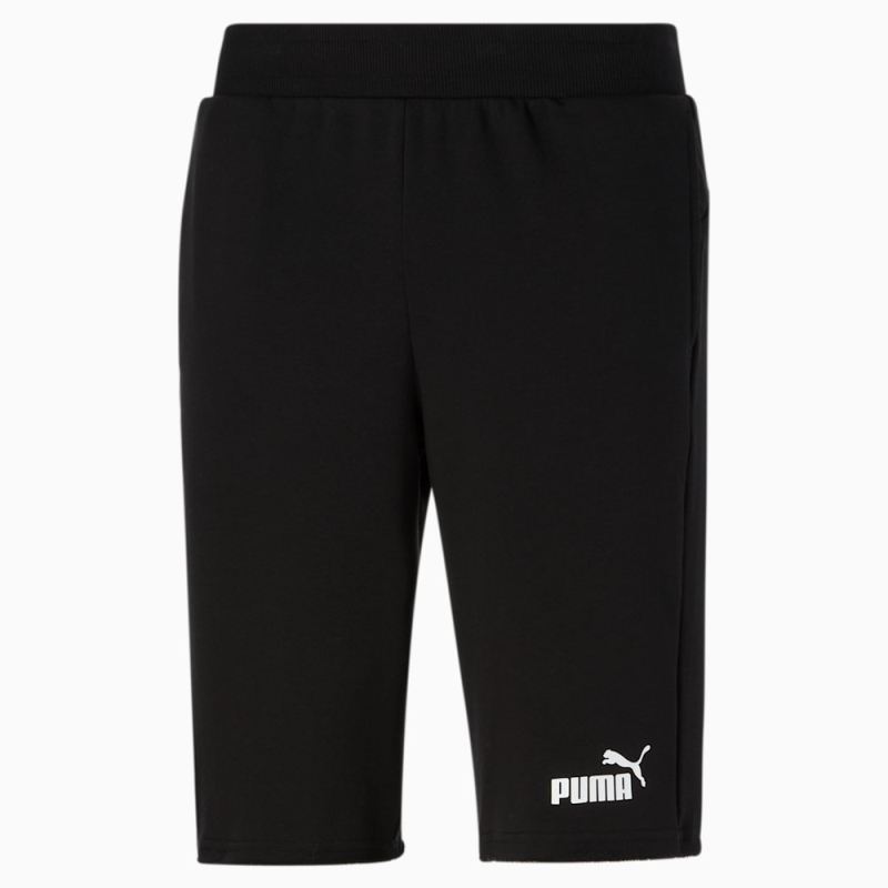 Puma | Men's Essentials+ 12" Shorts - Cotton Black-White