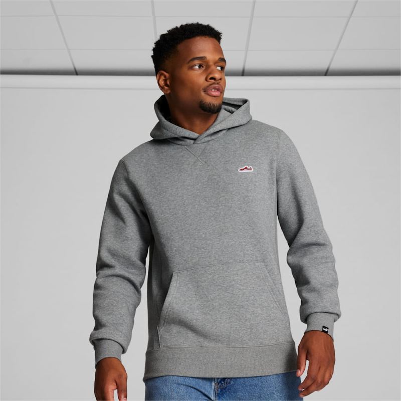 Puma | Men's Suede Hoodie - Medium Gray Heather