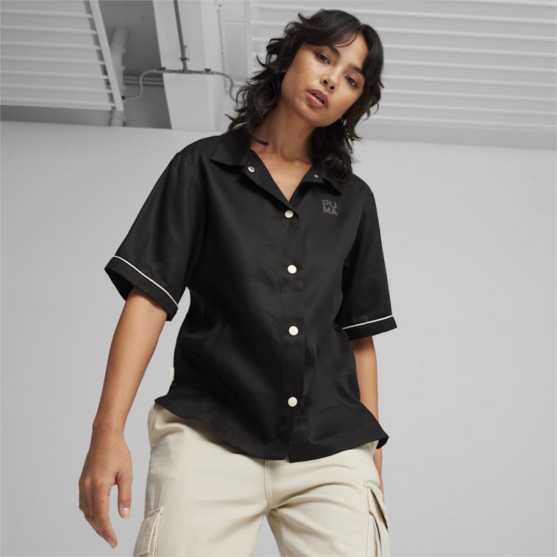 Puma | Women's INFUSE Woven Shirt - Black