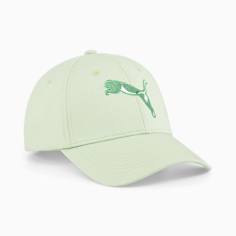 Puma | Women's ESS+ Blossom Baseball Cap - Pure Green-Archive Green