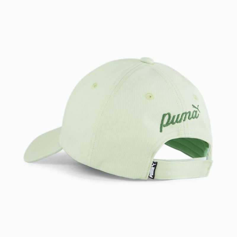 Puma | Women's ESS+ Blossom Baseball Cap - Pure Green-Archive Green