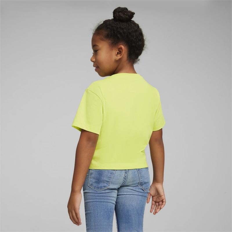 Puma | Girls Puma | Girls x TROLLS Little Kids Graphic Tee - Lime Sheen