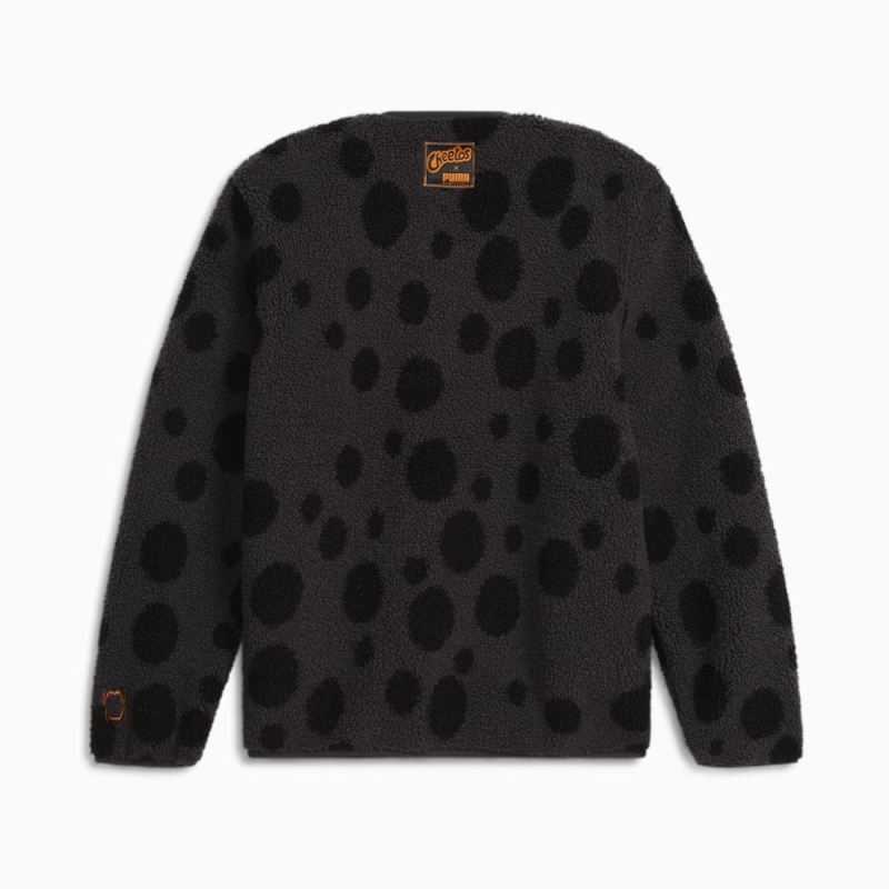 Puma | Men's HOOPS x CHEETOS Sherpa Sweater - Black