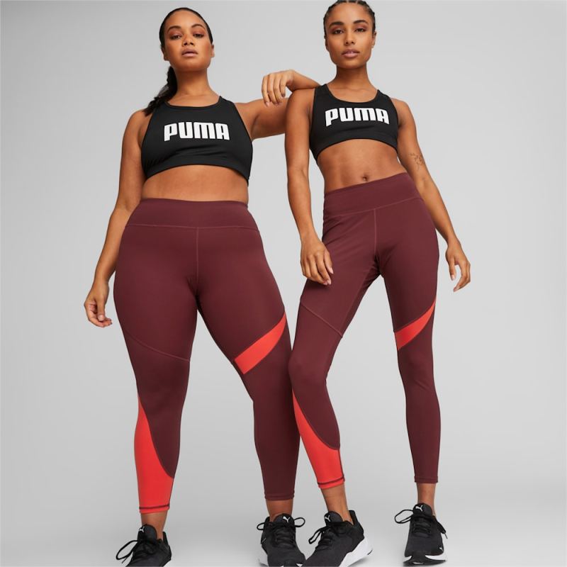 Puma | Women's x MODIBODI 7/8 Leggings - Aubergine /Burnt red