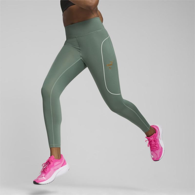 Puma | Women's x First Mile Running Tights - Eucalyptus