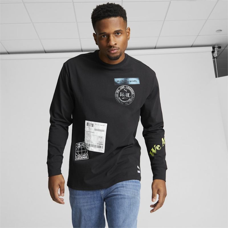 Puma | Men's We Are Legends WRK.WR Long Sleeve Tee - Black