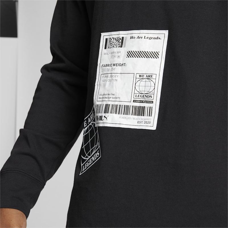 Puma | Men's We Are Legends WRK.WR Long Sleeve Tee - Black