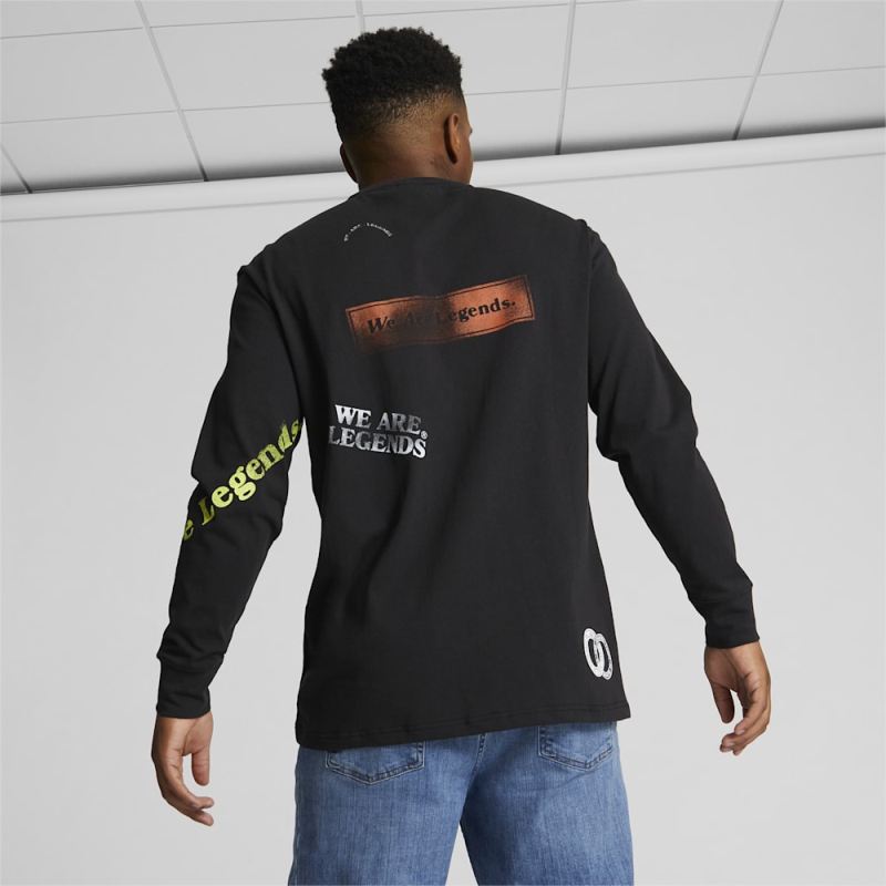 Puma | Men's We Are Legends WRK.WR Long Sleeve Tee - Black