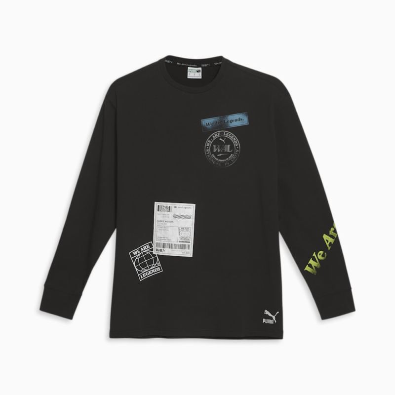 Puma | Men's We Are Legends WRK.WR Long Sleeve Tee - Black