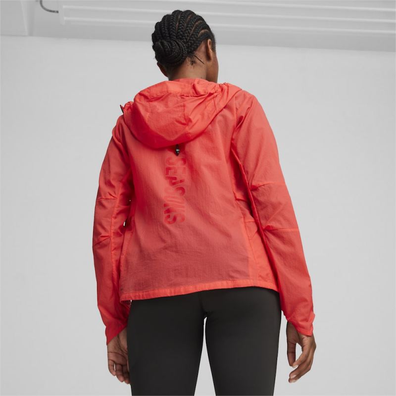 Puma | Women's SEASONS Ultra Trail Jacket - Active Red