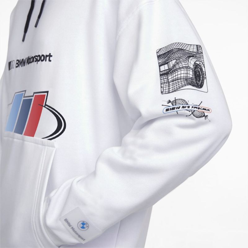 Puma | Men's BMW M Motorsport Street Hoodie - White