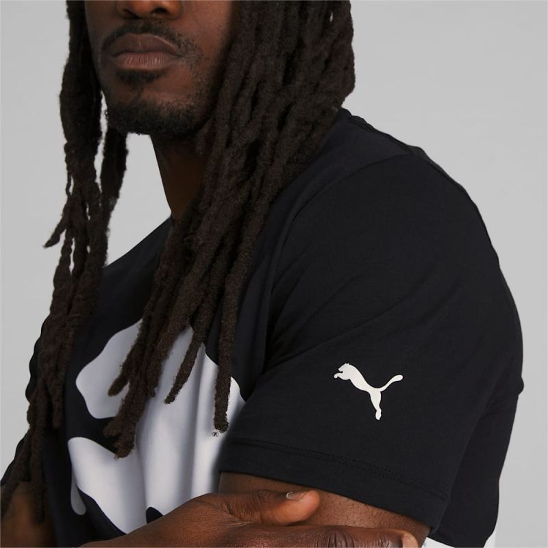 Puma | Men's Oversized Logo Tee - Black