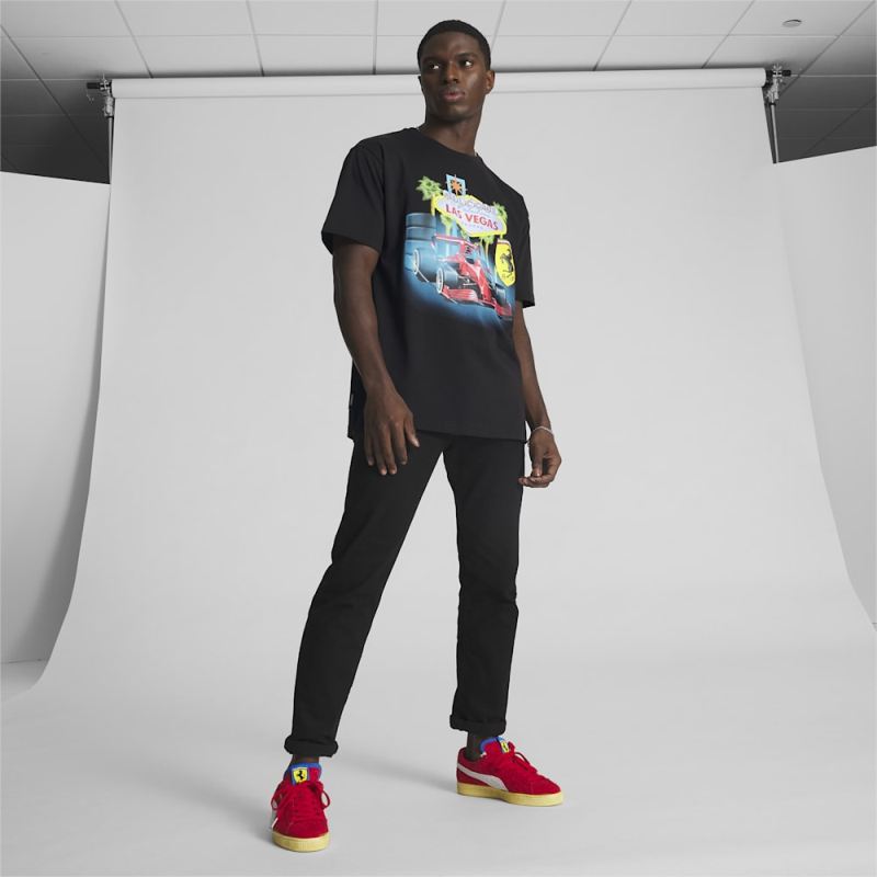 Puma | Men's SCUDERIA FERRARI x JOSHUA VIDES Tee - Black