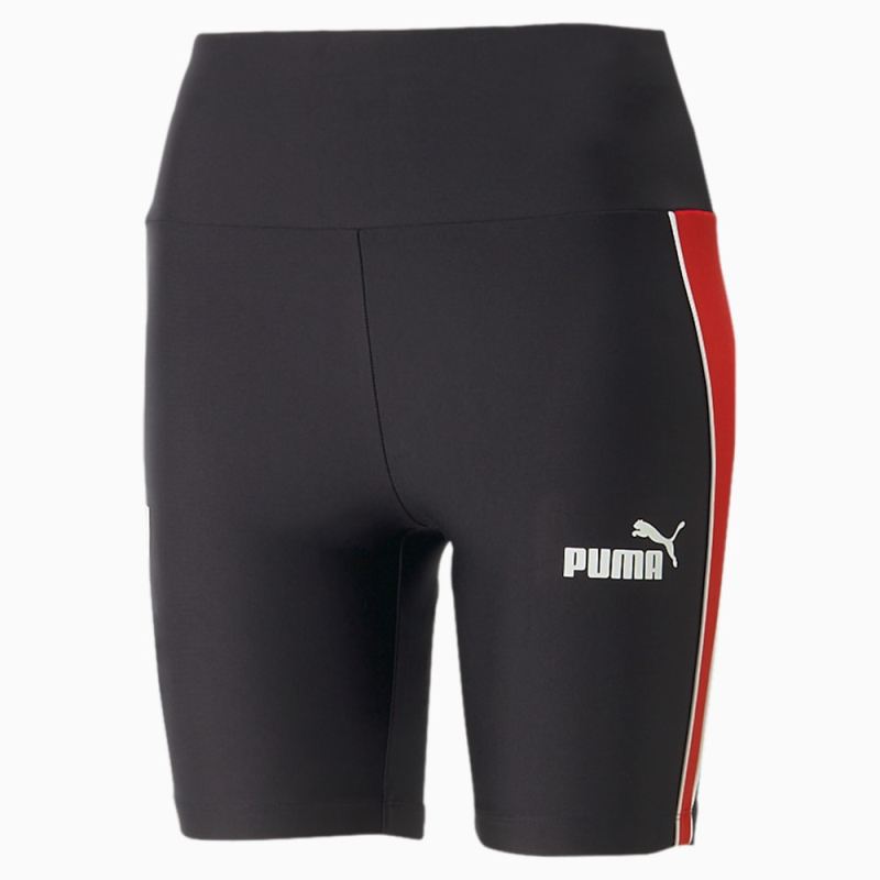 Puma | Women's x SCUDERIA FERRARI x JUNE AMBROSE Bike Shorts - Rosso Corsa - Click Image to Close