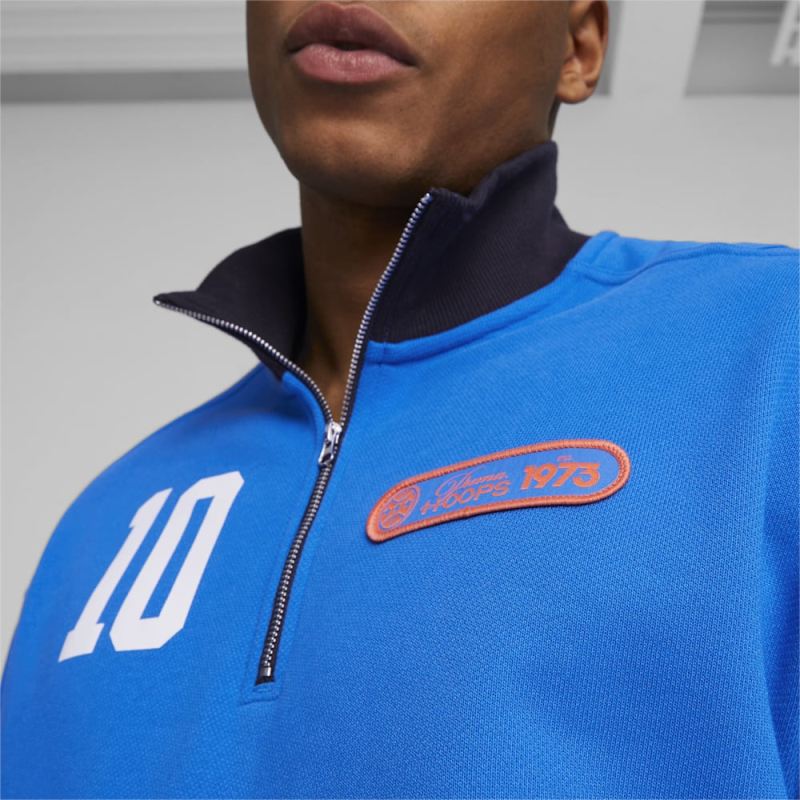 Puma | Men's Clyde's Closet Basketball Pullover - Racing Blue