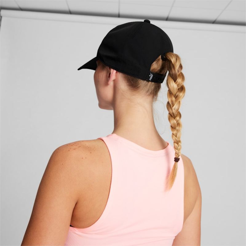 Puma | Women's Mesh Performance Adjustable Cap - BLACK