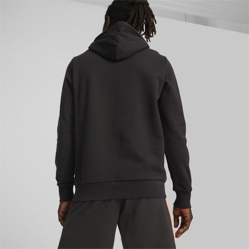 Puma | Men's Classics Logo Hoodie - Black-Hot Heat