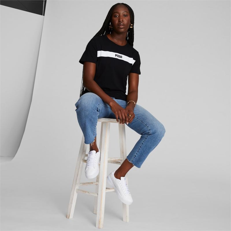 Puma | Women's Upfront Line T-Shirt - Black