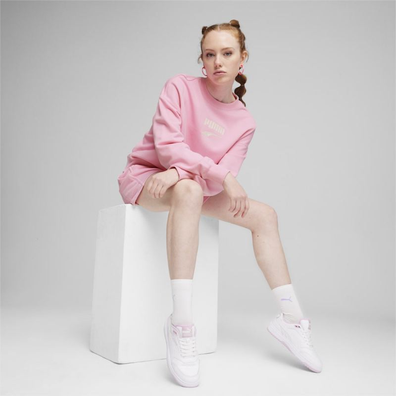 Puma | Women's DOWNTOWN Oversized Crew - Pink Lilac