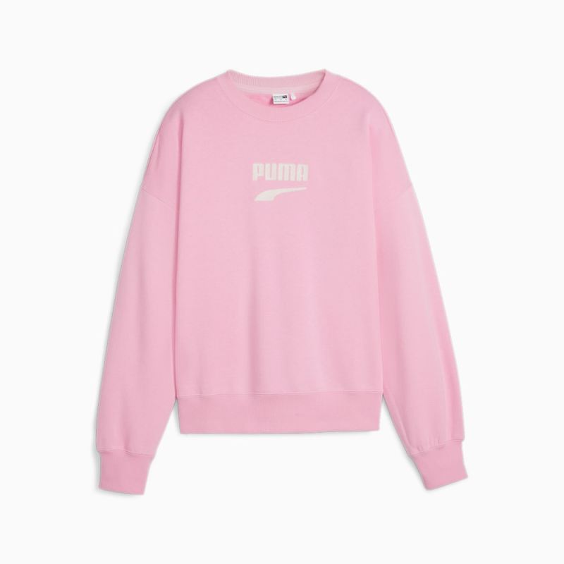 Puma | Women's DOWNTOWN Oversized Crew - Pink Lilac