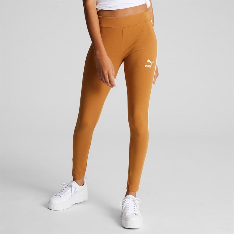 Puma | Women's Iconic T7 Leggings - Desert Tan