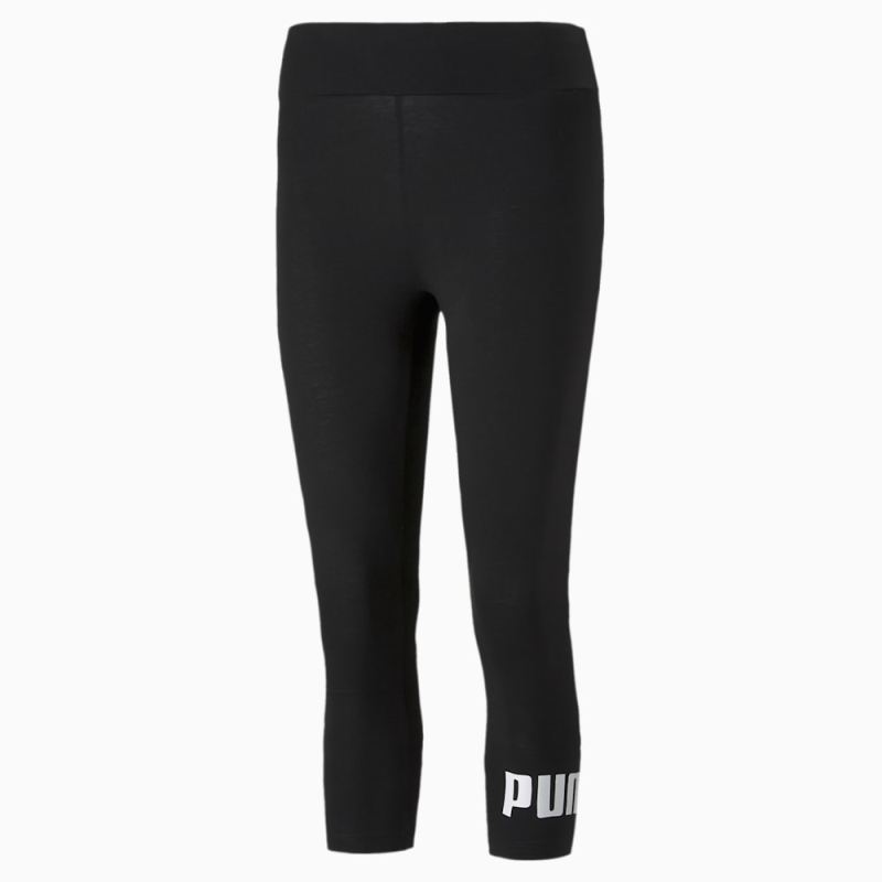 Puma | Women's Essentials 3/4 Logo Leggings - Black