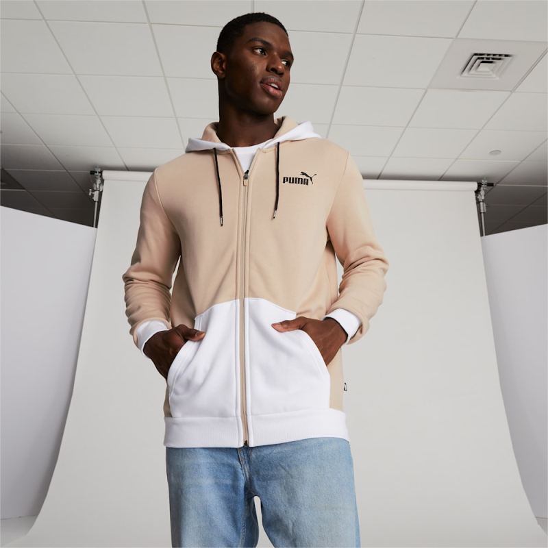 Puma | Men's Colorblock Hoodie - Granola