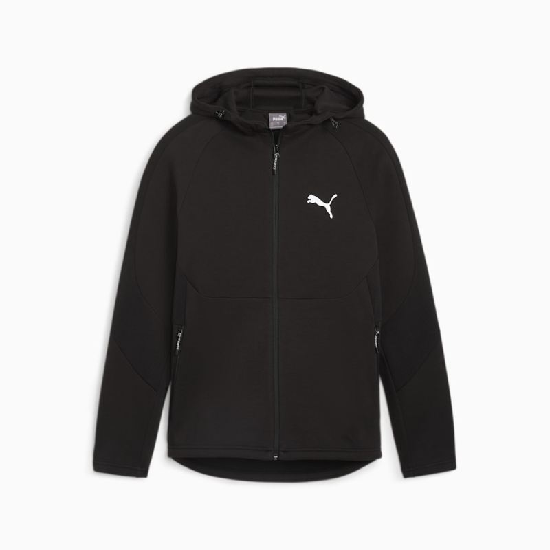 Puma | Men's EVOSTRIPE Full-Zip Hoodie - Black