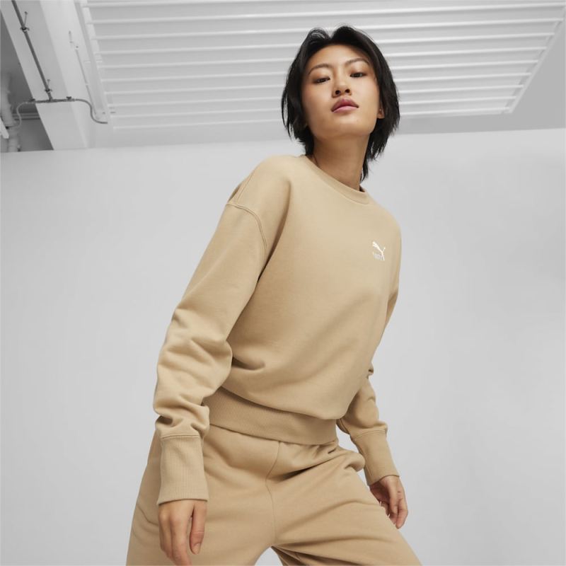 Puma | Women's BETTER CLASSICS Relaxed Crew - Prairie Tan