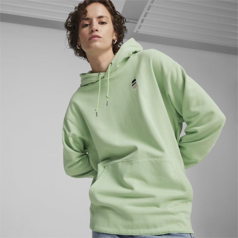 Puma | Men's DOWNTOWN 180 Hoodie - Pure Green