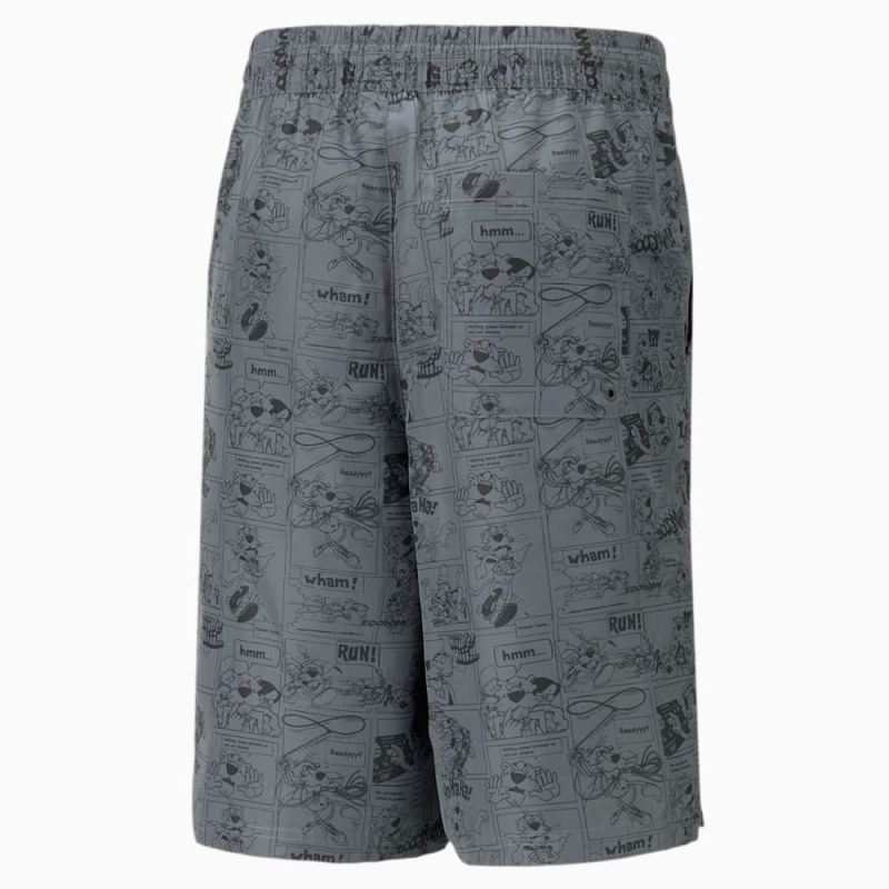 Puma | Men's Classics Super Puma | Men's Shorts - Black-AOP