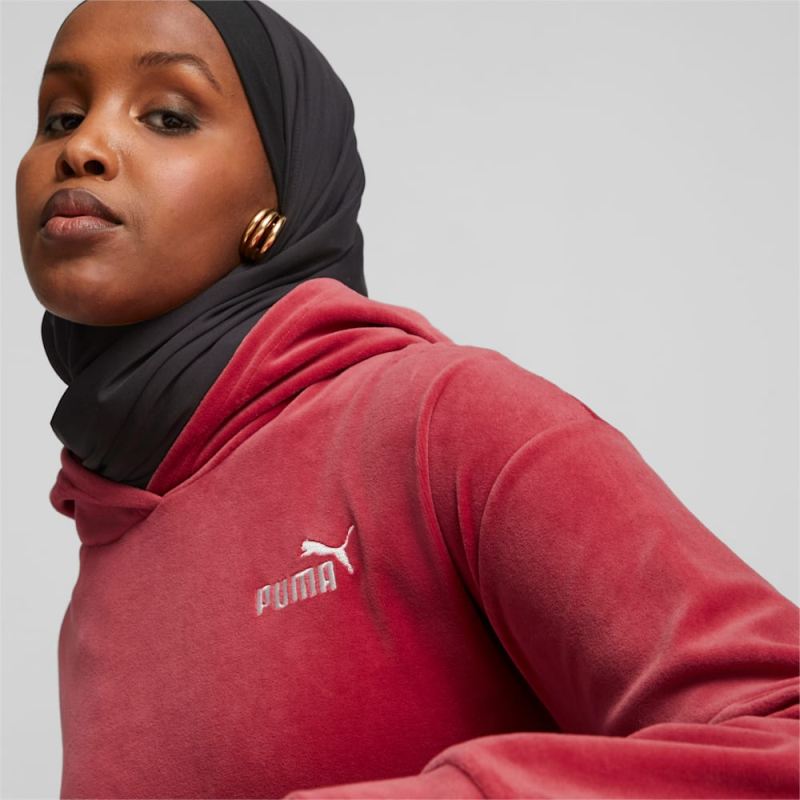 Puma | Women's ESS+ Hoodie - Astro Red