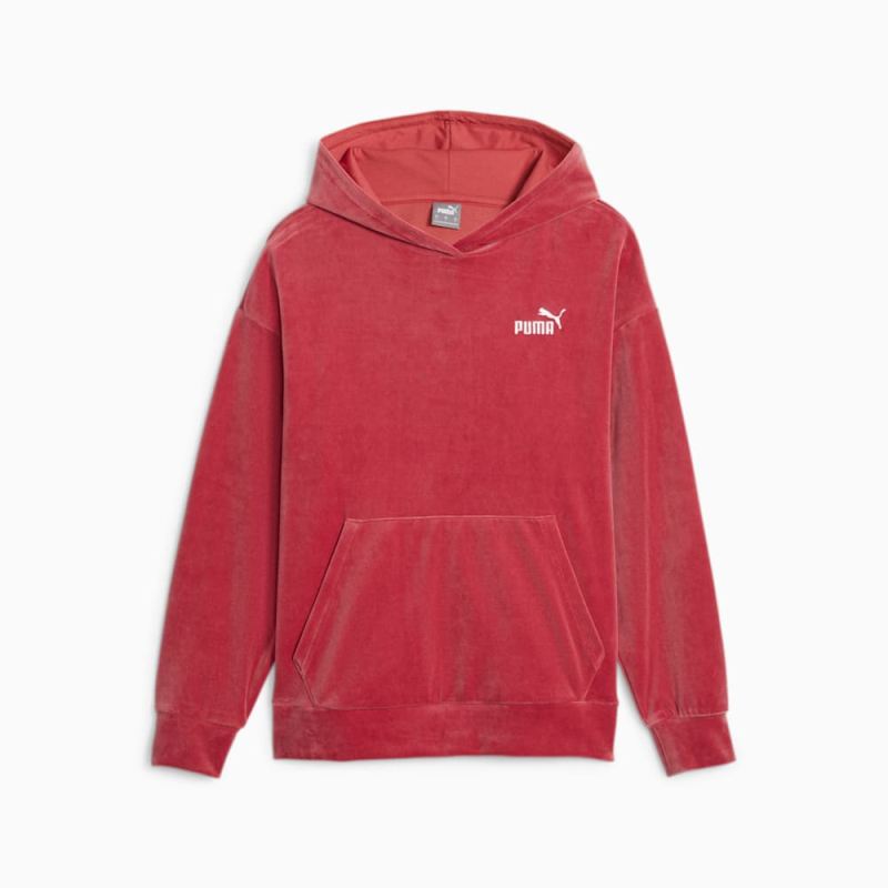 Puma | Women's ESS+ Hoodie - Astro Red